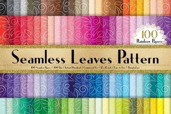 Download Seamless Leaves Pattern Papers - Leaves pattern Collection