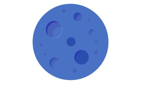 Download Blue Planet with Cratered Surface Design - Surface Collection